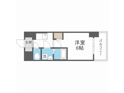 エスリードレジデンス梅田マークス(1K/11階)の間取り写真