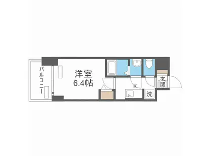 プレサンス新大阪ジェイズ(1K/3階)の間取り写真