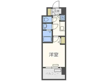 アドバンス新大阪ウエストゲート(1K/8階)の間取り写真