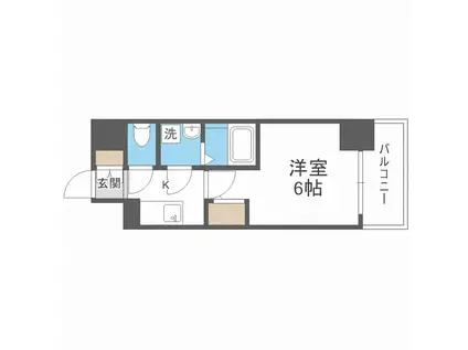 エスリード大阪ドームCERCA(1K/8階)の間取り写真