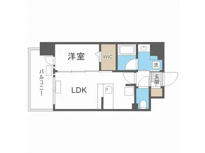 レオンコンフォート都島Ⅱ(1LDK/5階)の間取り写真