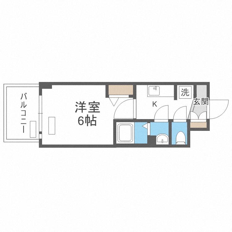 プレサンス新大阪ストリーム(1K/11階)の間取り写真