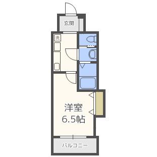 サムティ大阪CITY ウエスト(1K/8階)の間取り写真
