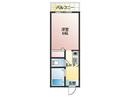 ナイスタムラ(ワンルーム/2階)の間取り写真