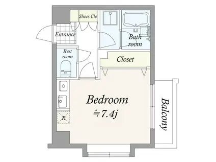 クオーレ目白台(ワンルーム/5階)の間取り写真