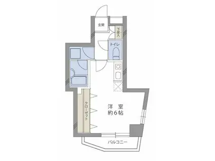 クオーレ目白台(ワンルーム/3階)の間取り写真