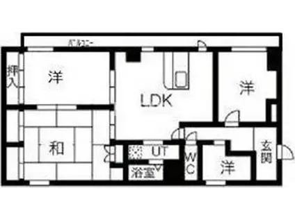 COLLECTION桜ノ宮I(4LDK/4階)の間取り写真