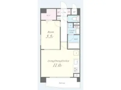 GRAND-PLACE京橋(1LDK/5階)の間取り写真