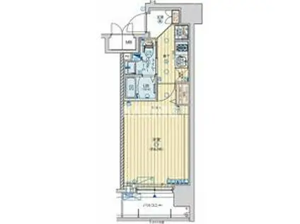 ファーストフィオーレ京橋イースト(1K/6階)の間取り写真