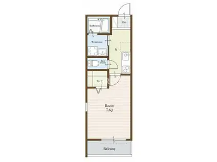 L-BASE徳庵駅前(1K/1階)の間取り写真
