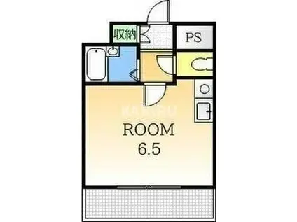 マンションスムス(ワンルーム/7階)の間取り写真