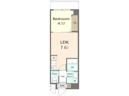 マイロード新森(1LDK/3階)の間取り写真