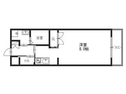 すみれハイツ(1K/2階)の間取り写真