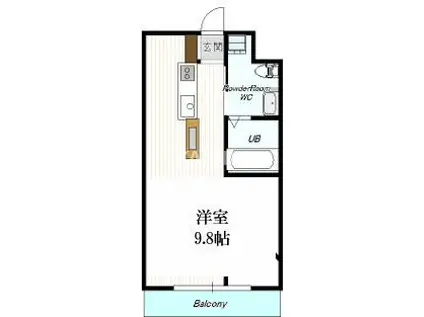 GRADITO千林大宮(ワンルーム/1階)の間取り写真