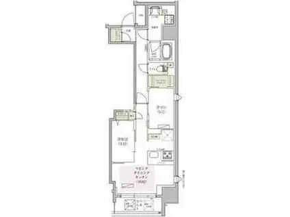 アーバネックス堺筋本町(2LDK/4階)の間取り写真