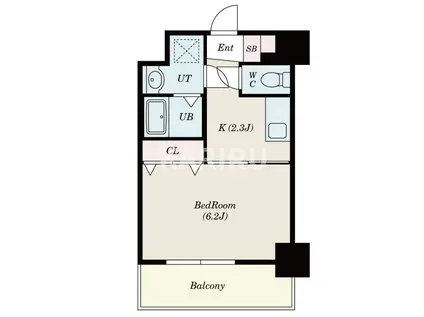 セゾン ラトゥール新今里(1K/4階)の間取り写真