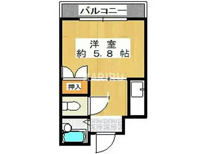 モアメゾンアオイ(1K/2階)の間取り写真