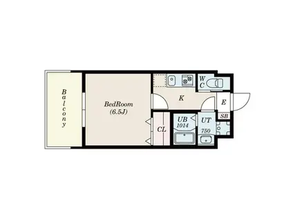 RITZ COURT(1K/9階)の間取り写真