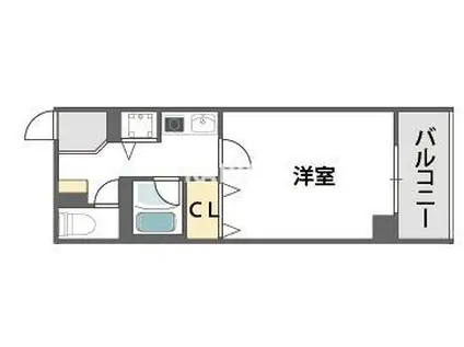モンブラン(1K/4階)の間取り写真