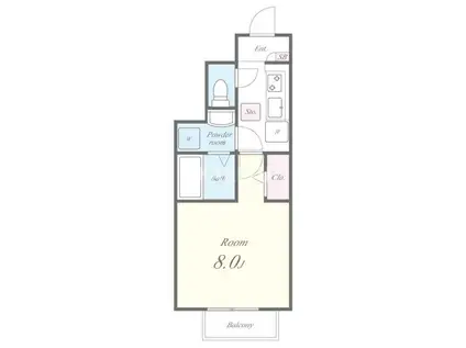 アネックス藤 イースト(1K/1階)の間取り写真