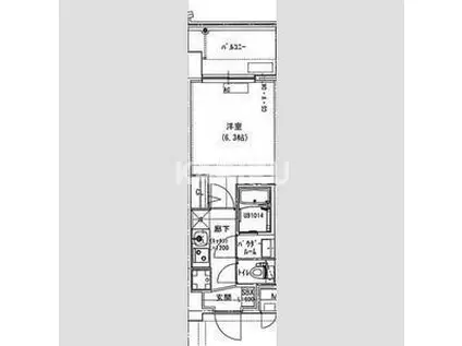 ALIVIS放出(1K/2階)の間取り写真