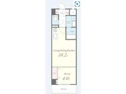 ラ・フォート城北公園(1LDK/1階)の間取り写真