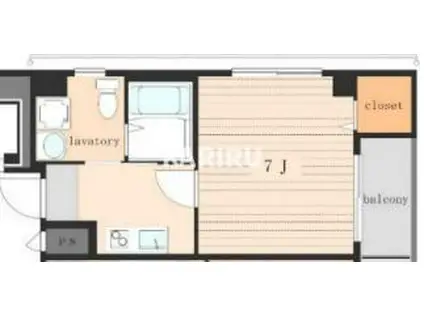 TS CLUB参番館(1K/4階)の間取り写真