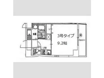 S-FORT都島KERS(1K/3階)の間取り写真