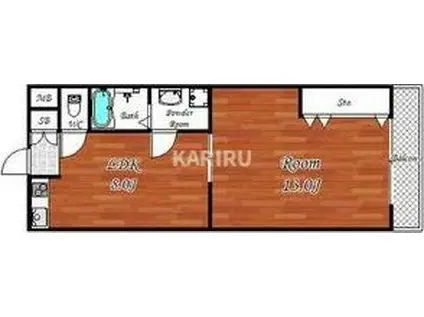 ファーストパレス(1LDK/3階)の間取り写真