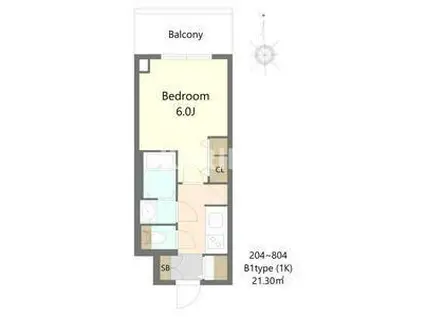 S-RESIDENCE松屋町ASENCE(1K/3階)の間取り写真