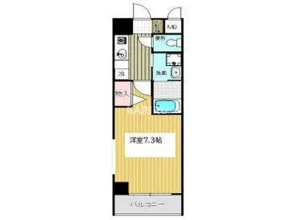 スペランツァⅡ都島(1K/2階)の間取り写真