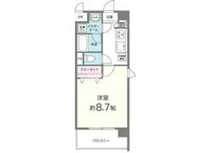 ディアコート・ハナテン(1K/3階)の間取り写真