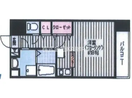 ラペジブル(ワンルーム/7階)の間取り写真