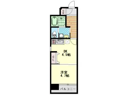 ネクストステージ関目(1DK/2階)の間取り写真