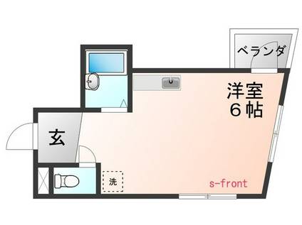 ルハイツ(1K/3階)の間取り写真