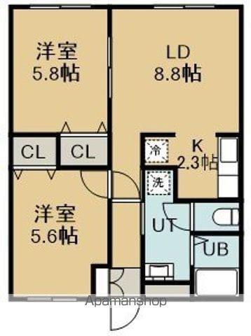 グランKS(3LDK/4階)の間取り写真