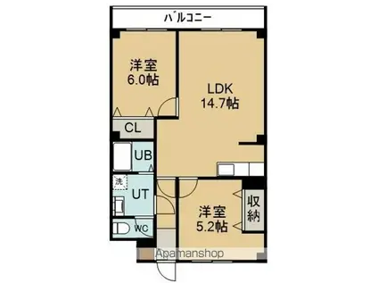 プチメゾン有井(1LDK/1階)の間取り写真