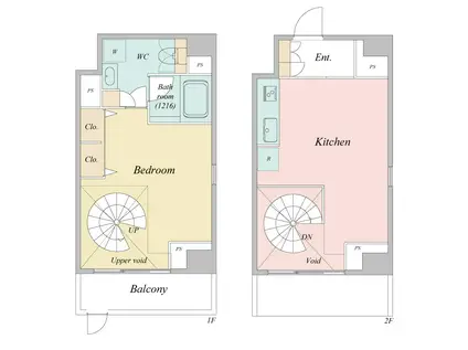 KASTANIE西野(ワンルーム/1階)の間取り写真