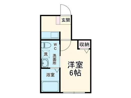 ファミール3号館(1K/1階)の間取り写真