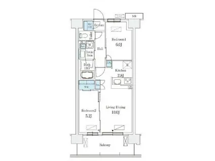 DS LIBRA(3LDK/4階)の間取り写真