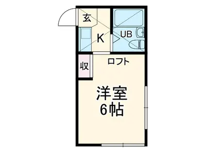 SORA.21(1K/2階)の間取り写真