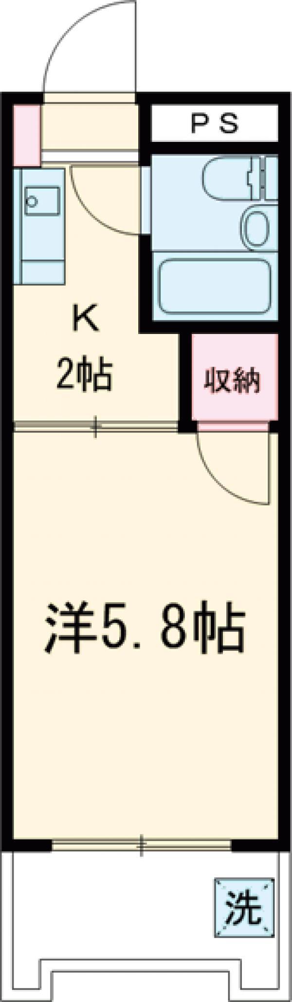 カーセン22(3LDK/3階)の間取り写真