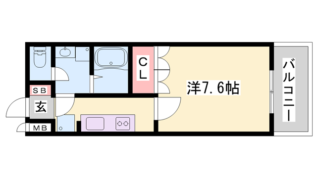 LIEN-リアン-(1K/1階)の間取り写真