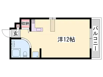 ラ・パルフェ・ド・フォワイエ(ワンルーム/4階)の間取り写真