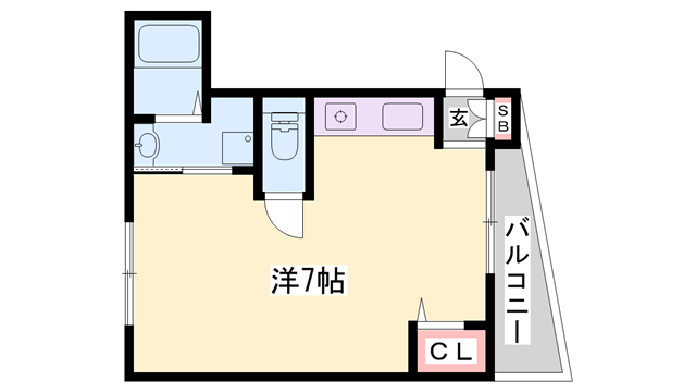 インタービレッジ青山一番館(ワンルーム/2階)の間取り写真
