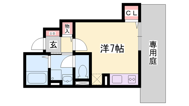 アットホーム和久(ワンルーム/1階)の間取り写真