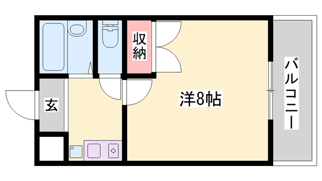 アバンテック(1K/3階)の間取り写真