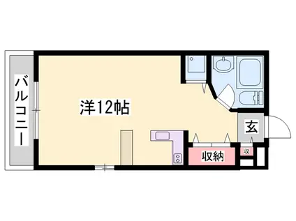 ラ・パルフェ・ド・フォワイエ(ワンルーム/4階)の間取り写真