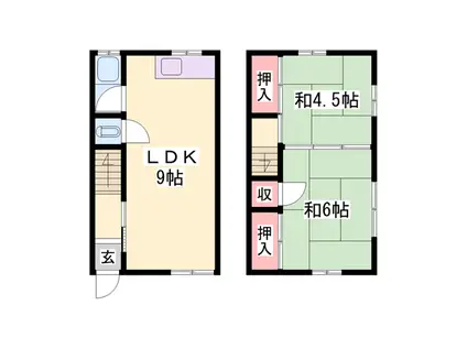 アメニティ土山(2LDK/2階)の間取り写真