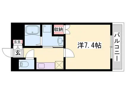 下野田マンションISSEI(1K/2階)の間取り写真